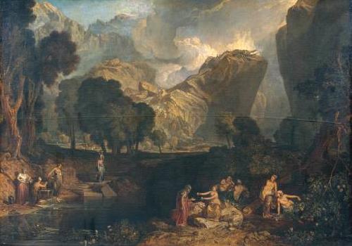 Joseph Mallord William Turner Landschaft mit dem Garten des Hesperides oil painting image